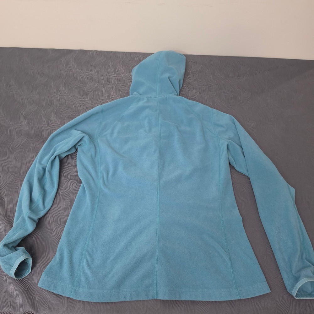 The North Face TKA 100 Fleece Hoodie Womens XL Blue Excellent Thumbholes Zip Up - Picture 9 of 14